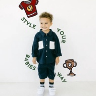 KEMEJA Litoli double Pocket Long Sleeve Children's Shirt - LMS1101 LMS1201 LMS1301 LMS1401 LMS1501