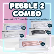 [SG] Pebble 2 Combo | Pebble Keys 2 k390 + Pebble Mouse 2 M350s Bluetooth Combo | Bluetooth Mouse Ke