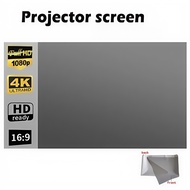 Projector screen portable simple folding metal light-proof screen 16:9 HD projector screen