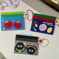 Card Holder/Card Holder handmade felt fabric with cute patterns cute card holder