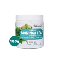 ORGANIC FIELDS Organic Moringa Leaf Powder 180gm | Superfood | Antioxidant | Immunity | Heart Health