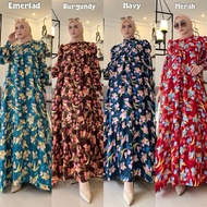 Flower Dress Shoes - Latest Gamis Armani Silk Dress Women Long Sleeve Balloon Muslim Dress Modern Fl