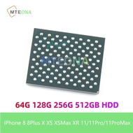 1pcs 64G 128G 256G 512GB HDD Storage NAND for IPhone 8 8Plus X XS XSMax XR 11/11Pro/11ProMax Memory Flash Chip