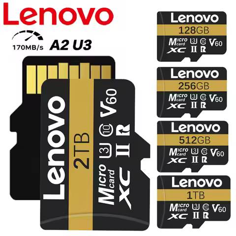 Lenovo 2TB Class10 Memory Card C10 UHS-I TF/SD Cards Trans Micro TF SD 1TB 512GB 256GB 128GB EVO+ Mi