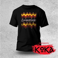 Premium Distro T-Shirt - SASIRANGAN FABRIC - BANJARMASIN Typical T-Shirt - BJM9