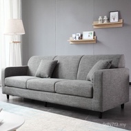 Nordic Fabric Simple Small Apartment Office Cloth Furniture Apartment Double Sofa Sand Luxury Small 
