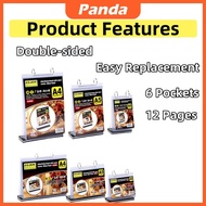 A4/A5/A6 Size Menu Rack Menu Display Rack, Acrylic Flip Cover, Restaurant Cafe Menu Display Rack,men