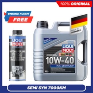 (FREE LM ENGINE FLUSH) LIQUI MOLY MOS2 Leichtlauf 10W40 Semi Synthetic Engine Oil 4L