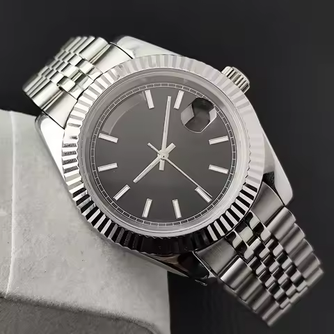 41mm 8285 Case Sapphire Glass Stainless Steel Watch Box Fits 8285 Movement Watch Accessories Luminou