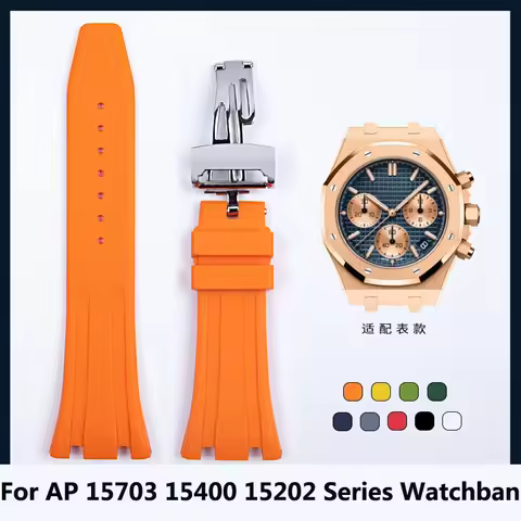 High Quality Rubber Watch Strap 26mm 28mm Watchband For AP 15400 15202 15500 15703 26470SO Royal Oak