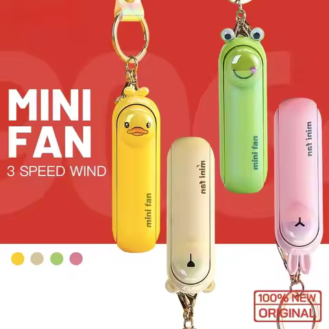 XIAOTREE Cute Mini Fan Kipas Portable Hand Fold Bedside Office USB Charge Battery Table Desk Cooling