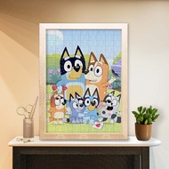 Bluey Bluey/Bluey Cartoon Anime Animation Wooden Puzzle Children's Educational diy Handmade Toys Gif