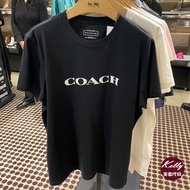 Coachi T-shirt New Fashion Simple Lyrics Men's and Women's Short Sleeves Round Neck