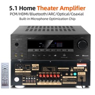 5.1 Home Theater System Power Amplifier Support Microphone Input HDMI Bluetooth Optical Coaxial TV ARC USB Lossless Music Flac/Ape