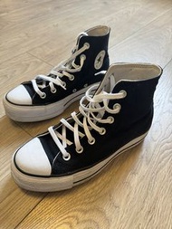 CONVERSE 厚底 Chuck Taylor All Star Platform Hi Tops Canvas in black