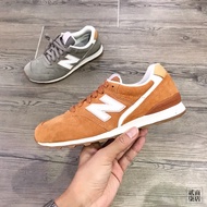 ((Erqi Store) New Balance 996 NB996 Women's Orange Maple Leaf Suede Retro Jogging Shoes Casual WL996