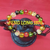 Fengshui Element & Mantra Bracelet | Fashionable Fashion Bracelet with 5 Color Stones