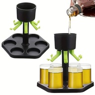 6 Plastic Shot Dispenser with holder Shot Buddy Dispenser Liquor Pourer Shot Glasses Bar Glasses Dispenser for Filling Drink