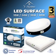 [SIRIM] VHome® LED Borderless Surface Downlight 18W 24W 36W 48W Round Square Lights Lampu Siling Cei