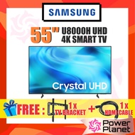 [FREE TV BRACKET & HDMI CABLE] Samsung 55" U8000H Crystal Ai UA55U8000HKXXM / 65" U8000F 4K UHD Smar