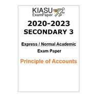 2020-2021 2022 2024 Secondary 3 Sec 3 G3 Express Normal Academic NA O N level Principles of Accounts