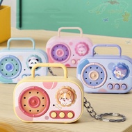 BLISS Retro Tape Recorder Keychain, Recordable with Music Voice-Changing Recorder Keyring, Elaborate