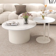 Table Round Living Room Cream Combination Slate Household Modern Simple Light Luxury Nordic Coffee T