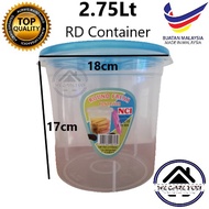 2.75 Lt NCI 60216 18 CM Round Container Bekas Plastik round container with cover Food Container Food