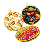 WMH Pack of 3 Insulated Bags for Tacos Pitas and Other Foods