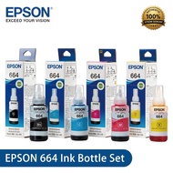 Original Epson 664 T664 Ink Bottle EPSON Series For Printer L120 / L121 / L210 / L360 / L405 / L565 