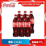 LỐC 6 CHAI NƯỚC NGỌT VỊ NGUYÊN BẢN ORIGINAL TASTE COCA COLA 600ML