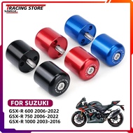 For SUZUKI GSX-R GSXR 600 750 1000 Motorcycle CNC Handlebar Grips Handles Bar End Plug Cap Accessori