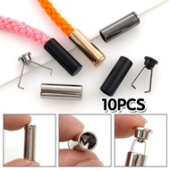 10Pcs Shoelace Head Tip Sweater Hat Rope Head Buckle Metal Aglet For Clothing