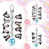 TWICE Acrylic Key Chain Home Sweet Once Fan Club Nayeon Jeongyeon Momo Sana Keychain Transparent Key