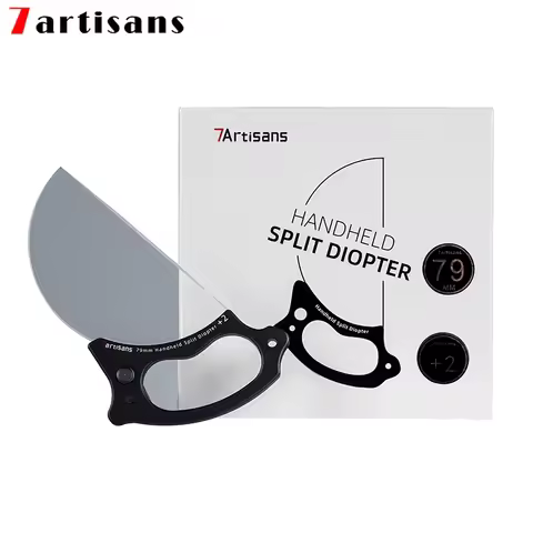 7artisans Handheld Split Diopter Special Effects FX Prism Filter 79mm +1 +2 Lens Filter Camera Photo