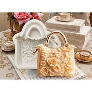 Khuôn silicon Túi xách có hoa mẫu 2