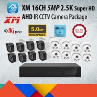 DGpro 16CH 5MP 2K Utra HD AHD IR Infra-Red Light Night Vision CCTV Camera Package / Set (16CH 5M DVR