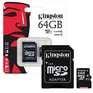 จัดส่งโดย Kerry Express Micro SD Card Kingston 64 GB Class 10 คิงส์ตัน เมมโมรี่การ์ด