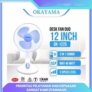 OKAYAMA,OK 808, OK 1225 DESK FAN OKAYAMA BRAND SIZE 8 INCi
