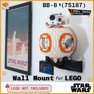 Wall Mount For Lego Star Wars BB-8 (75187)