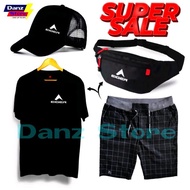 Super Sale Paket Komplit 4 Pcs Produk Eiger Pria Dewasa Original | Kaos • Celana • Tas • Topi | Kaos