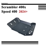 PSLER For Triumph Scrambler 400x Speed 400 Engine Cover Engine Guard Belly Pan Skid Plate Chassis Armor 2024 2025