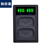 Camera Charger Lp-E6 LED Vertical Dual Charger E5 E10 E8 E12 E17 Nb2l 6L 10L 13L C9348