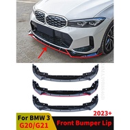 Front Splitter Bumper Lip Chin Deflector Facelift For BMW 3 Series G20 G21 2023 2024 2025 330i 320d 