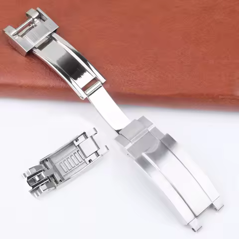 Watchband Clasp for Rolex DAYTONA SUBMARINER GMT Date-just Yacht-Master Quick Adjust Buckle Gold Sil