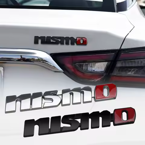 1pcs ABS Car Body Emblem Trunk Badge Sticker Decoration For Nismo Nissans Tiida Teana Skyline Juke X