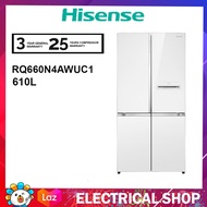Hisense 610L RQ660N4AWUC1 / 720L RQ768N4ABU 4 Door Inverter fridge Refrigerator (Black) / RQ768N4AW