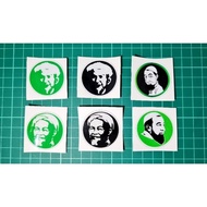 STICKER (3.8cmx3.8cm) Tok Guru Nik Aziz / Ustaz Azhar Idrus Stiker Printing Helmet Motor