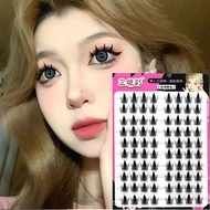 10 Rows Premium Volume Spiky Cluster Lashes Glue Free 10-11 Individual Lashes Thick Soft False Eyela