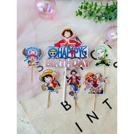 One Piece - Mini Birthday Cake Topper / Birthday Cake Decoration